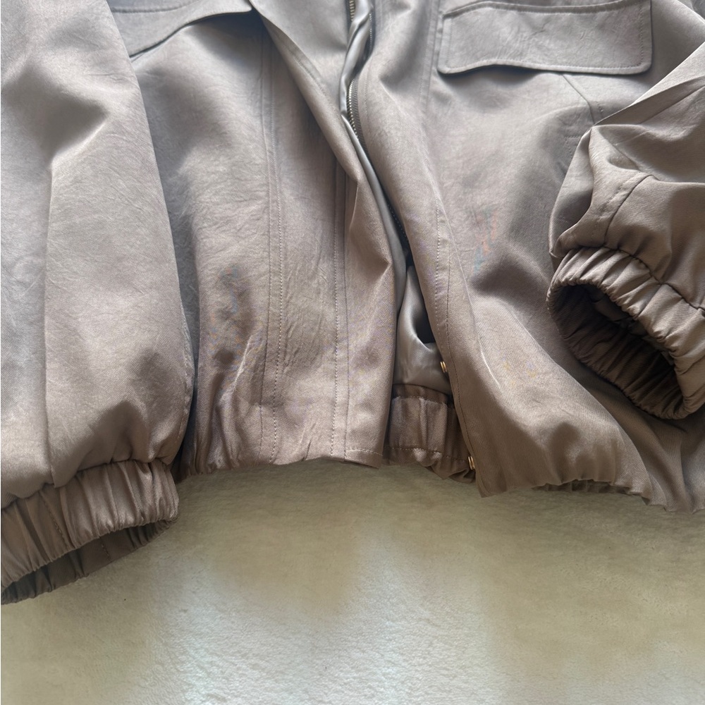 Like New! Taupe Utility Jacket - Picture 4 of 8